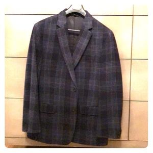 Banana Republic slim fit plaid blazer